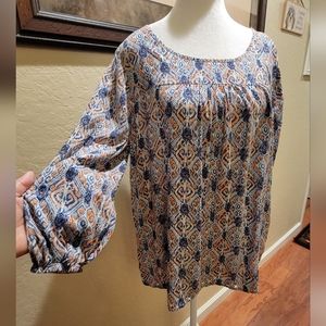 % Peasant Style Top - Size L